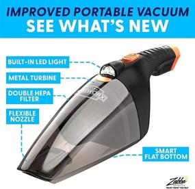 img 3 attached to 🚗 Car Vacuum Cleaner with LED Light - Portable and Powerful Handheld Vacuum with 3 Attachments, 16 Ft Cord & Bag - 12v, Auto Accessories Kit for Interior Detailing in White