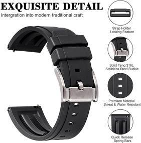 img 2 attached to 👨 HUAFIY Waterproof Silicone Men's Watches and Watch Bands - Premium Quality for Enhanced Durability