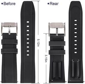 img 1 attached to 👨 HUAFIY Waterproof Silicone Men's Watches and Watch Bands - Premium Quality for Enhanced Durability