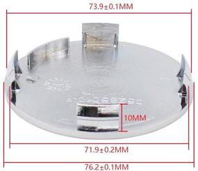 img 2 attached to MOTOKU Автомобильные центральные крышки Diameter