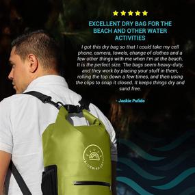 img 3 attached to 🎒 BLUEBIRD SKY - Waterproof Dry Bag Backpack: The Ultimate Gear for Water Adventures - Kayaking, Boating, Camping, and Hiking