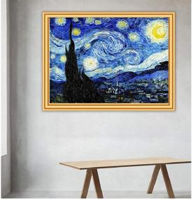 img 3 attached to Diamond Painting Kits Full Drill: Paint by Numbers for Kids and Adults - Home Decor 🌟 Gift, Mosaic Sticker Art Crafts Kits for Beginners - Best Presents for Teenage Friends - 16x12inch Starry Sky