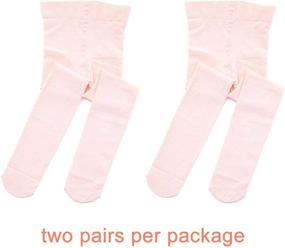 img 3 attached to STELLE Girls' Ultra Soft Pro Dance Tight/Ballet Footed Tight: The Ultimate Must-Have for Toddler, Little Kid, and Big Kid Dancers