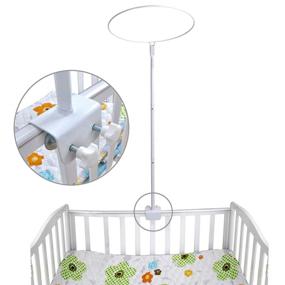 img 2 attached to 🦟 Clip-On Bracket for Adjustable Mosquito Net Stand Holder, Ideal for Baby Crib and Cot Bed