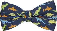 dinosaur pattern adjustable pre-tied ocia logo