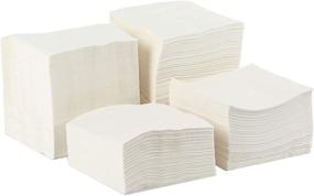 img 1 attached to 🍽️ 1,200 Pack of White Square Party Napkins - Bulk Supplies (4.5 Inches)