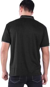 img 2 attached to 👕 Men's Quick-Dry Breathable Sleeve Regular Fit Shirts for Comfortable Clothing