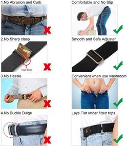 img 1 attached to 👗 Invisible Elastic Stretch Women's Buckle: Enhancing Women's Accessories for Belts