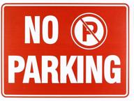 🚫 no parking sign 12 inch: ensure clear prohibited zone with this reliable product! logo