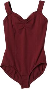 img 1 attached to Burgundy Capezio Princess Leotard for 👑 Girls - Size 8-10: Great Active Wear!