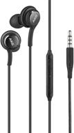 🎧 chotec oem two(2) high-quality stereo headphones for samsung galaxy s8 s9 s8 plus s9 plus s10 note 8 9 - designed by akg - with built-in microphone + two cable tie bundle - non retail packaging logo