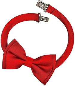 img 1 attached to Stylish and Convenient Retreez Solid 👔 Matte Microfiber Pre Tied Boys' Bow Ties