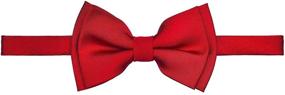 img 2 attached to Stylish and Convenient Retreez Solid 👔 Matte Microfiber Pre Tied Boys' Bow Ties