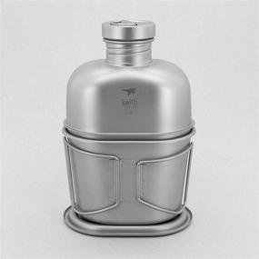 img 1 attached to Keith Titanium Ti3060 Canteen Mess Kit: Ultralight with Carrying Pouch – New and Improved