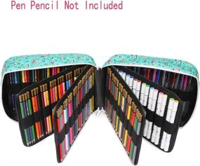 img 1 attached to 250 Pencil Case and 170 Gel Pen Case: High Capacity Holder 🖍️ for Colored Pencils, Watercolor Pens, and Markers - Bird Design, Organizer and Storage Solution