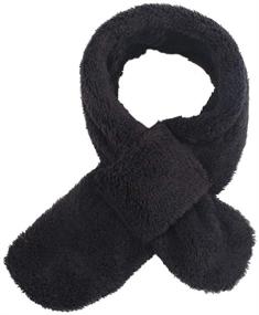 img 4 attached to 🧣 Fashion Forward: Fleece Winter Autumn Collar Warmers for Girls' Scarves