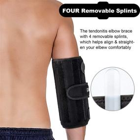 img 3 attached to Immobilizer Stabilizer Adjustable Removable Tendonitis