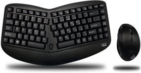 img 4 attached to Adesso WKB-1150CB Easytouch Wireless Wave Combo - Curved Comfort Multimedia Keyboard and Mouse Combo in Black