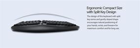 img 3 attached to Adesso WKB-1150CB Easytouch Wireless Wave Combo - Curved Comfort Multimedia Keyboard and Mouse Combo in Black