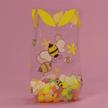 bumblebee clear cello bags 4in logo
