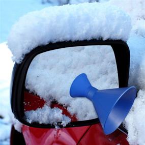 img 2 attached to 12-Piece Round Ice Scraper for Car Windshield Snow Removal - Cone-Shaped Shovel Tool Kit for Car Supplies