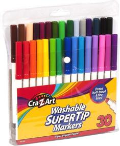 img 2 attached to 🖍️ Cra-Z-Art Washable Super Tip Markers, 30-Count: Colorful and Mess-Free Drawing Supplies