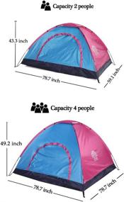 img 3 attached to Flantree Waterproof Backpacking Mountaineering Pink Blue