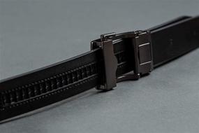 img 1 attached to 🔌 Dark Nike Ratchet Belt for Men