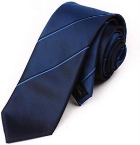 img 3 attached to 👔 Stylish Manoble Striped Necktie with Gradient Inches: Elevate Your Wardrobe