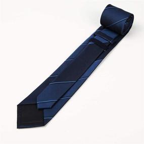 img 1 attached to 👔 Stylish Manoble Striped Necktie with Gradient Inches: Elevate Your Wardrobe