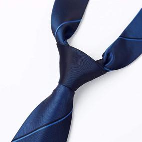 img 2 attached to 👔 Stylish Manoble Striped Necktie with Gradient Inches: Elevate Your Wardrobe