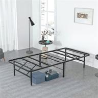 🛏️ molblly bed frame twin size: 14-inch metal frame with ample storage space and easy installation логотип