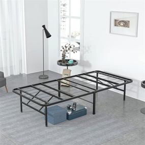 img 4 attached to 🛏️ Molblly Bed Frame Twin Size: 14-Inch Metal Frame with Ample Storage Space and Easy Installation