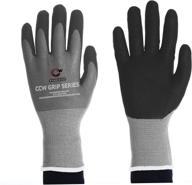 nylon spandex coated gripping gloves logo