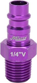 img 3 attached to 🔳 Milton 760VC-20 ColorFit HighFlowPRO Plugs, V-style Purple, 1/4 Inch NPT Male, Box of 20