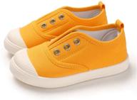 👟 timatego toddler canvas slip-on shoes: lightweight casual sneakers for boys and girls on the go logo