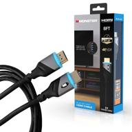 синий кабель hdmi monster mhv11026blu логотип