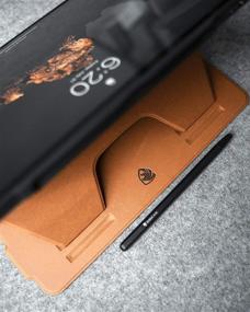 img 2 attached to 📱 The Muse Case - 2018 iPad Pro 11 inch 1st Generation (Old Model) - Ultra Protective yet Slim + Magnetic Stand + Auto Sleep/Wake Cover - ZUGU CASE - Rich Brown - (Compatible with Model #’s A1934, A1979, A1980, A2013)