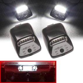 img 4 attached to Beneges 2 Pcs Error Free Xenon White LED License Plate Light Compatible With 2005-2015 Toyota Tacoma