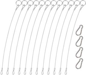 img 4 attached to 🔗 YuCool 2mm 316 Stainless Steel Lanyard Cable Tether with Rubber Coating for Navigation - 12 Pack: Prevent Loss and Secure Suspension of Objects