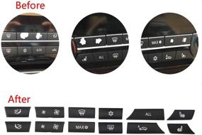 img 1 attached to Replace Damaged A/C Heater Button Key Caps for BMW 5 6 7 - Repair Kit 61319313923