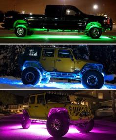 img 3 attached to Govee RGB LED Rock Lights for Car - App Control, Multicolor, Music Mode, Dimmable, 4 Pods Underglow