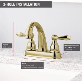 img 2 attached to 🚰 Windemere 2-Handle Centerset Bathroom Faucet B2596LF PB