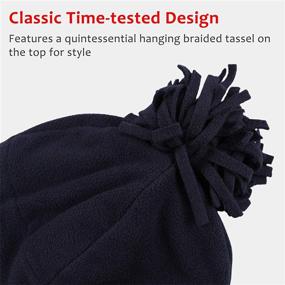 img 2 attached to 🧢 Optimized Toddler Boys' Accessories for Cold Weather: Trapper Tassel Pompom Earflap