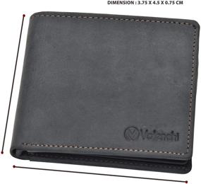 img 1 attached to 👔 Genuine Italian Leather Bifold Wallet: Stylish Men's Accessory