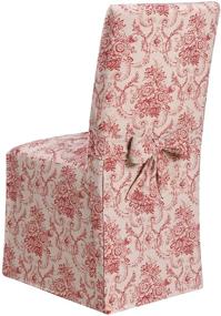 img 1 attached to 🔴 Красное кресло для столовой Madison Chateau SLIPCOVER - Улучшенный SEO