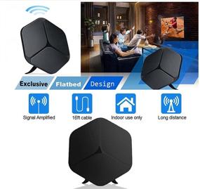 img 1 attached to [2021 Model] Digital Amplified Indoor TV Antenna – 270+ 📺 Miles Range, 4K HD Smart TV Reception, 36ft Coaxial Cable, Unique Accessories