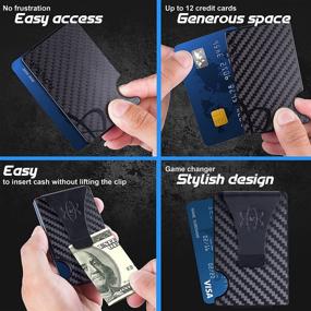 img 2 attached to Minimalist Pocket Blocking Carbon Wallets