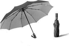 img 4 attached to HOFUJINGSHI Umbrella Windproof Windguard Umbrellas