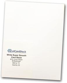 img 4 attached to 🔖 Discount Card Stock - Premium Super Smooth White 80lb, 8 1/2 x 11 (Pack of 50)
